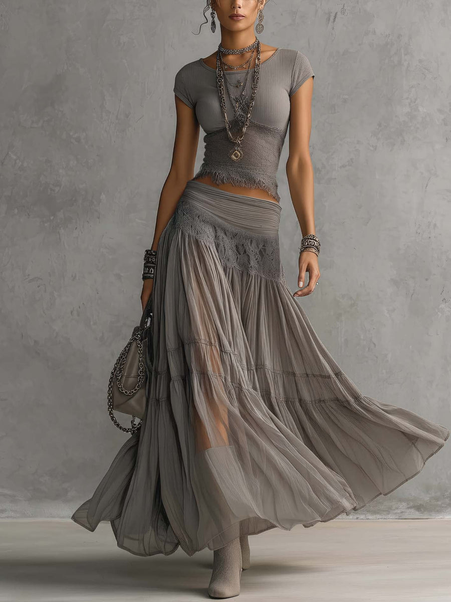 Ensemble Couture Bohème Éthéré Caterina