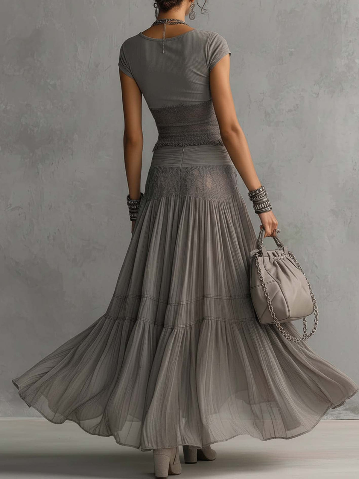 Ensemble Couture Bohème Éthéré Caterina