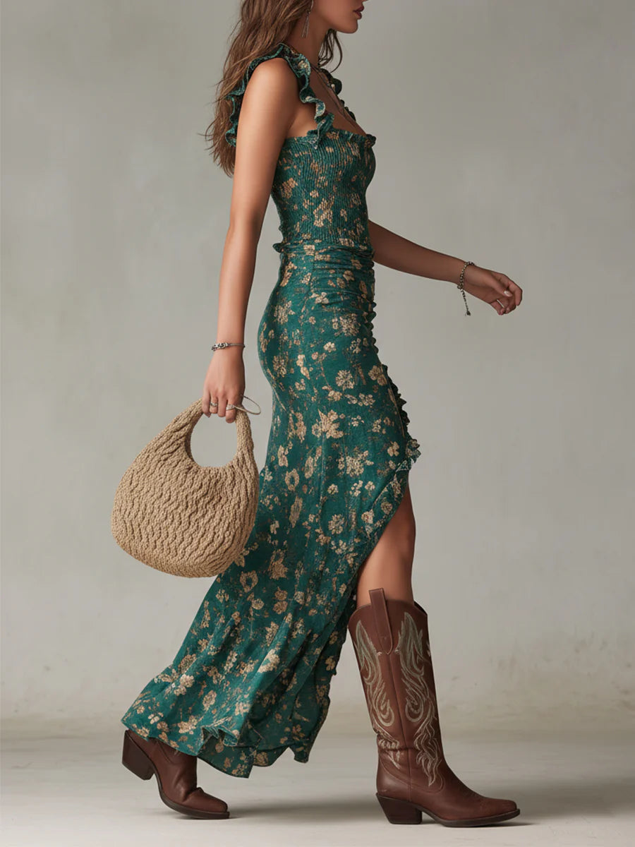 Robe Fleurie Bohème Bianca – Élégance Sauvage et Charme Unique
