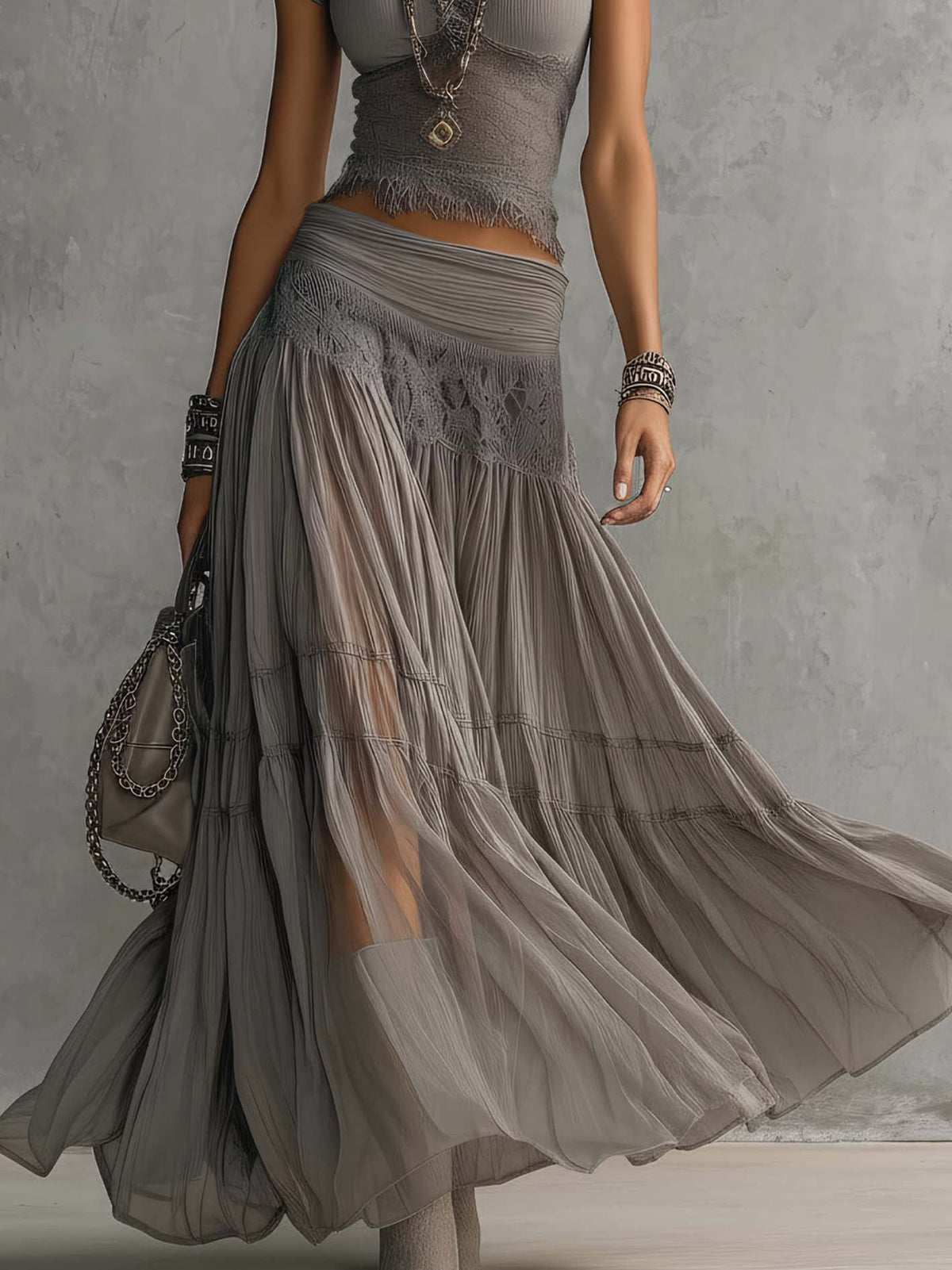 Ensemble Couture Bohème Éthéré Caterina