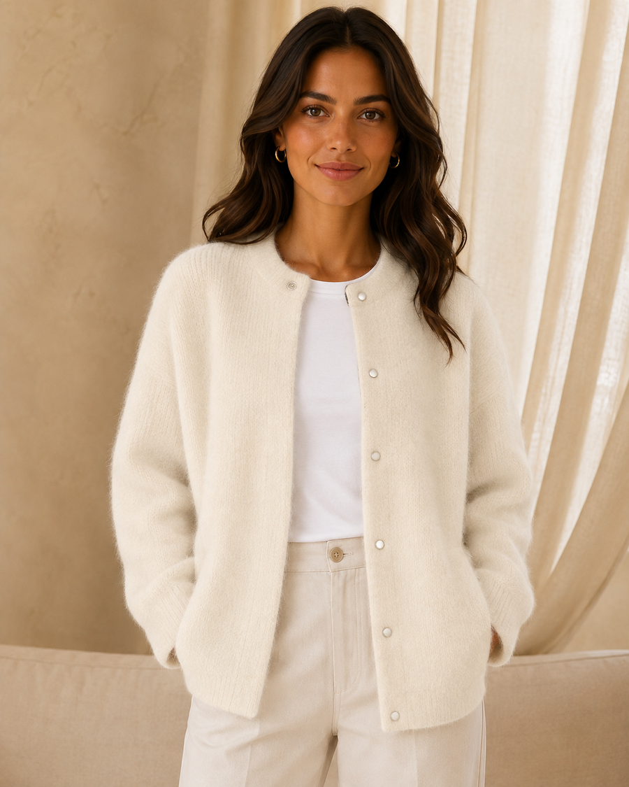 Cardigan en Cachemire Chic de Élodie - Élégance et Sophistication