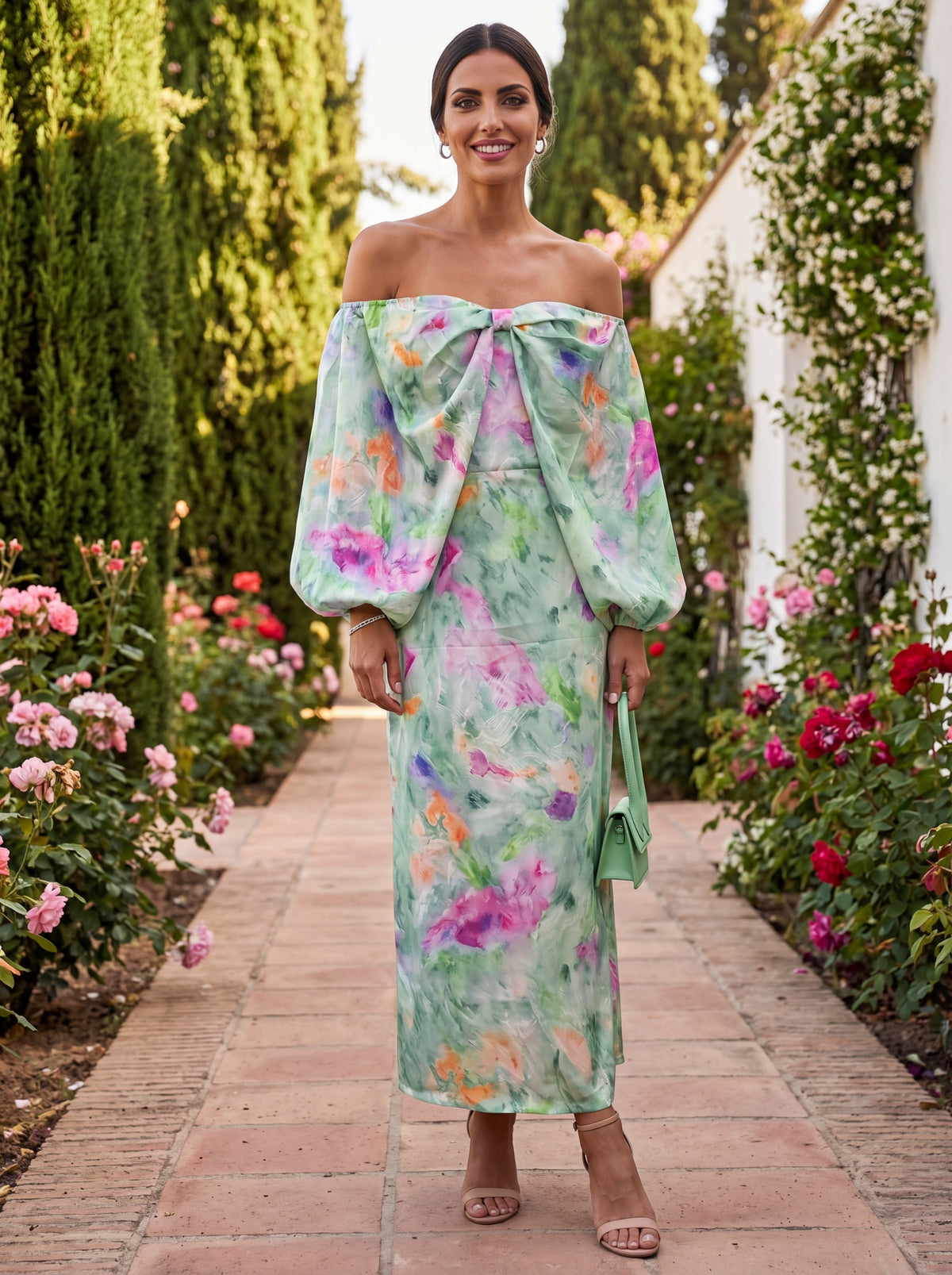 Robe Élégante Lindaraja en Tissu Luxueux