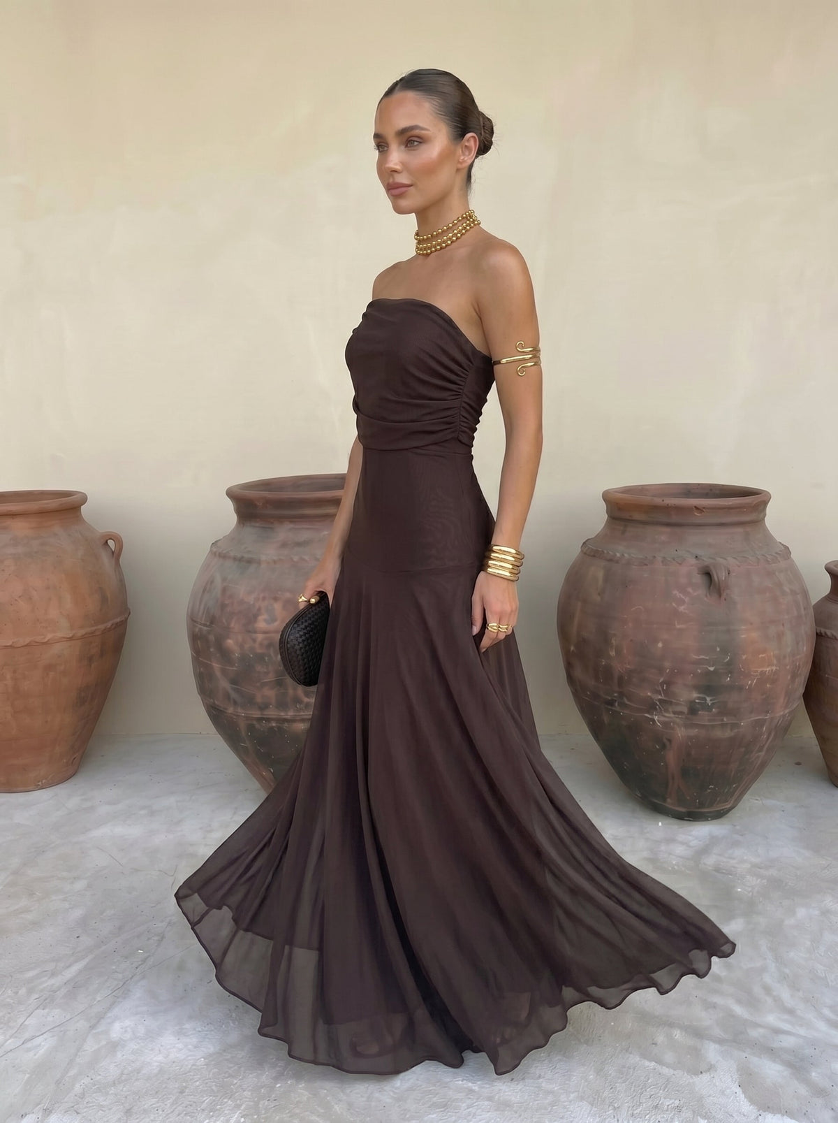 Robe Élégante Simba en Tulle de Soie