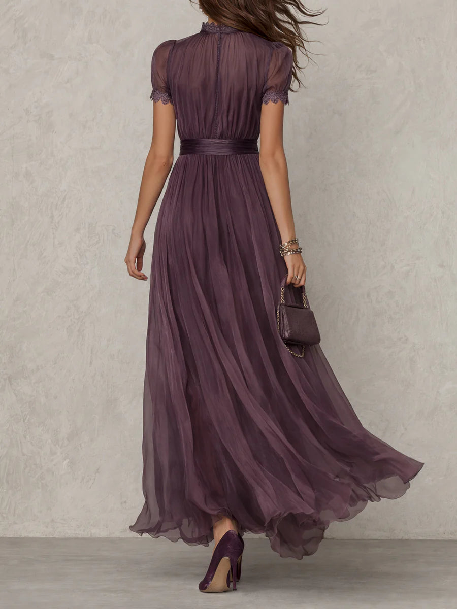 Robe Longue Flavia en Tissu Luxueux