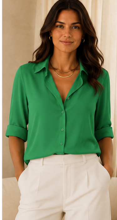 Valeria | Blouse Classique à Boutons