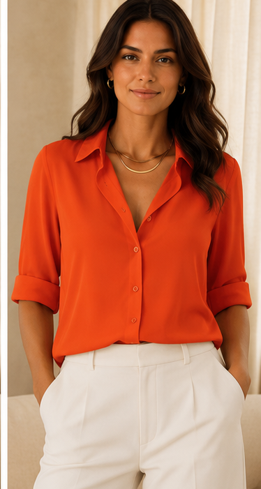 Valeria | Blouse Classique à Boutons