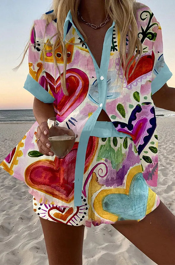 Ensemble d'Été Élégant AMORE