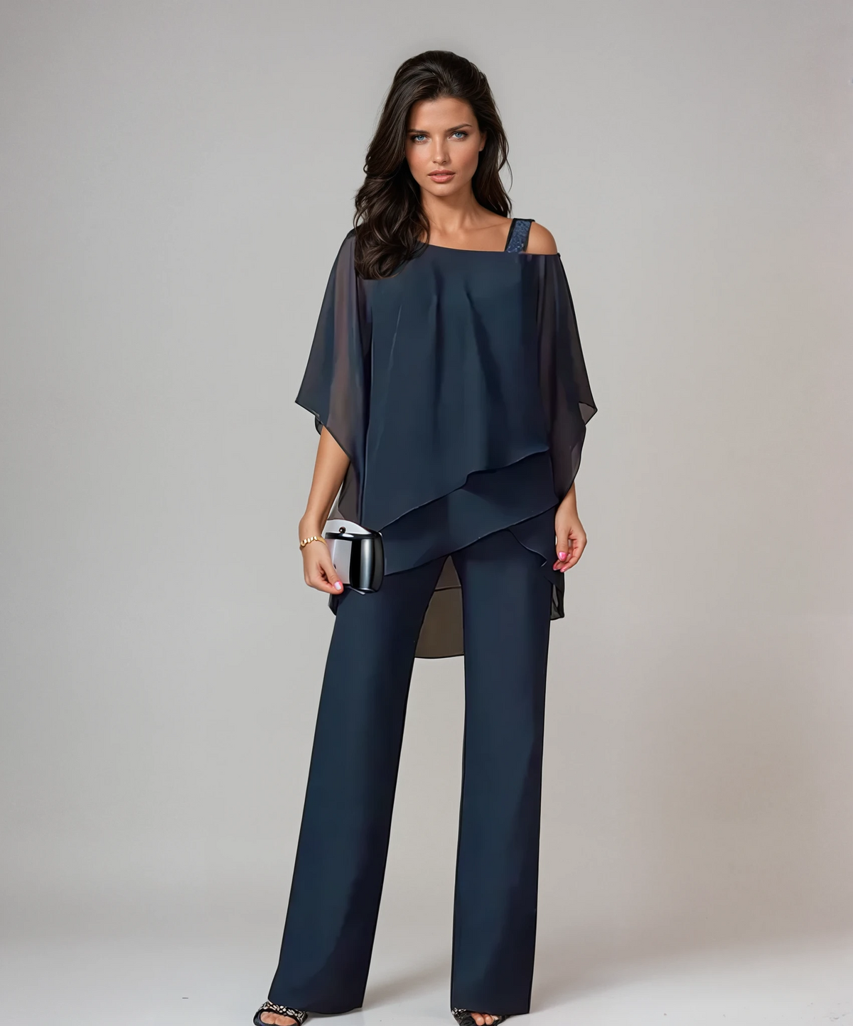Ensemble Superposé Mariella™ en Tissu Précieux
